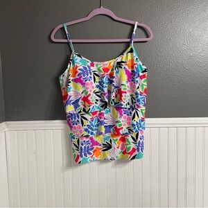 Floral Multicolor Women's Tankini